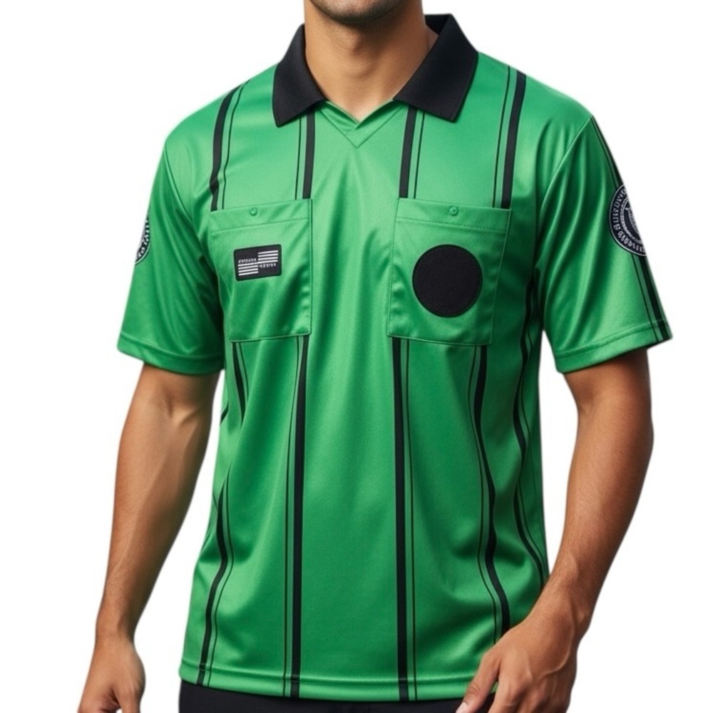 Official Sports International Green and Black Sports Soccer Jersey. Sz S